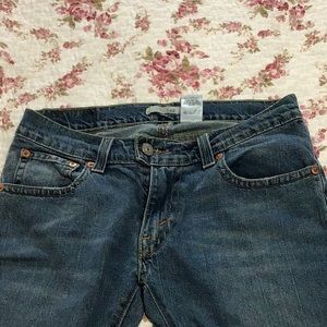 Levi’s 542 low flare. Flap pockets.  12 medium.